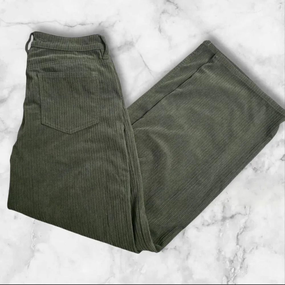 Indigo Rising Green Corduroy Pants Size 10